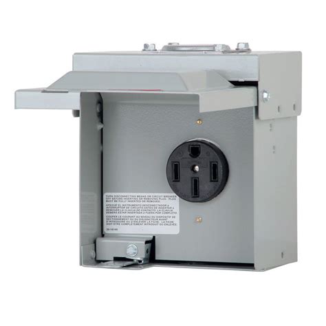 50 amp power distribution box 30 amp outlet|50a temporary power distribution box.